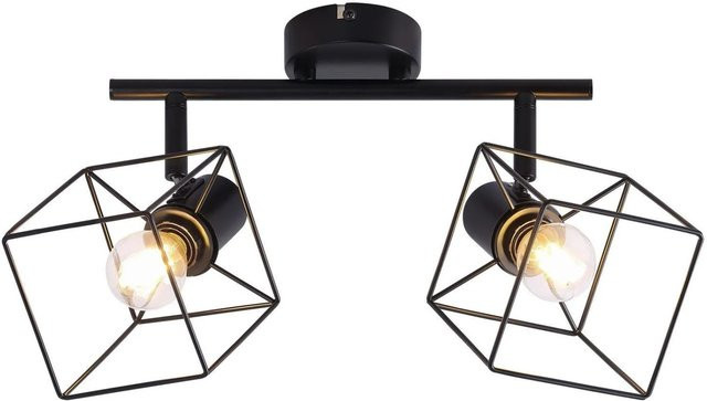 NETTLIFE Deckenstrahler aus Metall in Schwarz, verstellbar mit E14 Fassung im Industrial Design - Bild 1