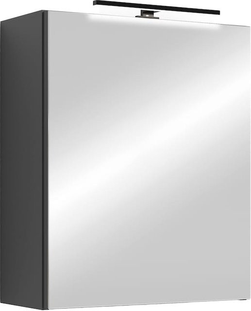 byLIVING Spiegelschrank SPREE in Anthrazit mit LED-Beleuchtung und Soft-Close-Türen, B/H/T: 50 x 60 x 15 cm - Bild 1