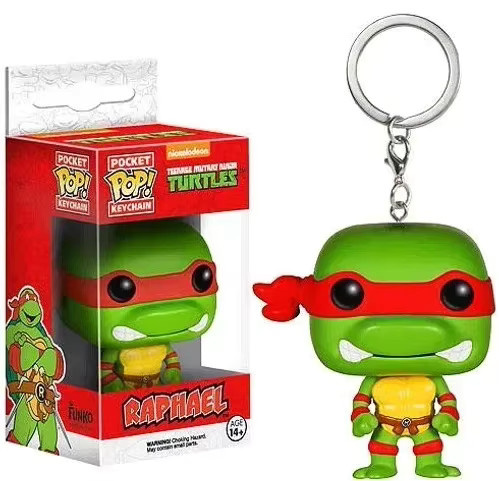 Funko Teenage Mutant Ninja Turtles Raphael Leonardo Donatello Michelangelo, Vinylpuppe, Taschen-Schlüsselanhänger - Bild 2