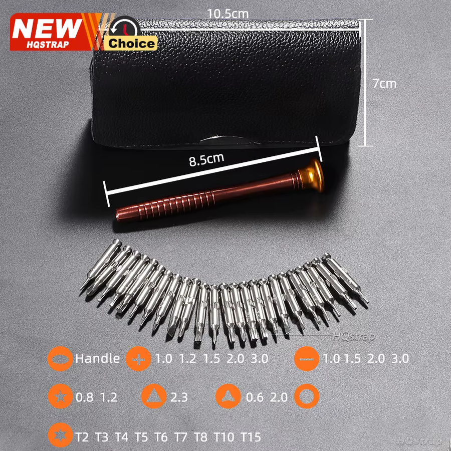 HQstrap Uhrenreparatur-Werkzeug-Set, 25-in-1, Unisex - Bild 6