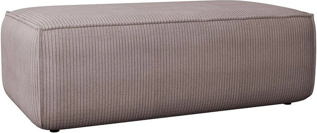 Vente-unique Sitzhocker Amelia in Dunkelpurpur mit Cord-Bezug, Breite: 102 cm - Bild 1