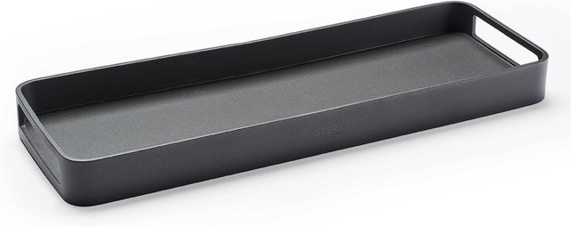 Stern Tablett aus Aluminium in Anthrazit, B/T/H: 50 x 17 x 4,5 cm - Bild 1