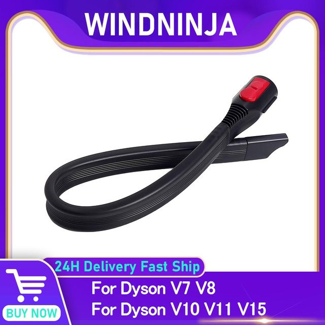 Flexible Fugendüse für Dyson Staubsauger V7 V8 V10 V11 V15 in Schwarz zur Milbenentfernung - Bild 1