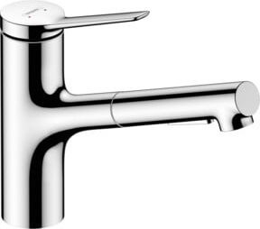 Hansgrohe Zesis M33 Einhebel-Küchenarmatur mit ausziehbarem Brausekopf in Chrom - Bild 1