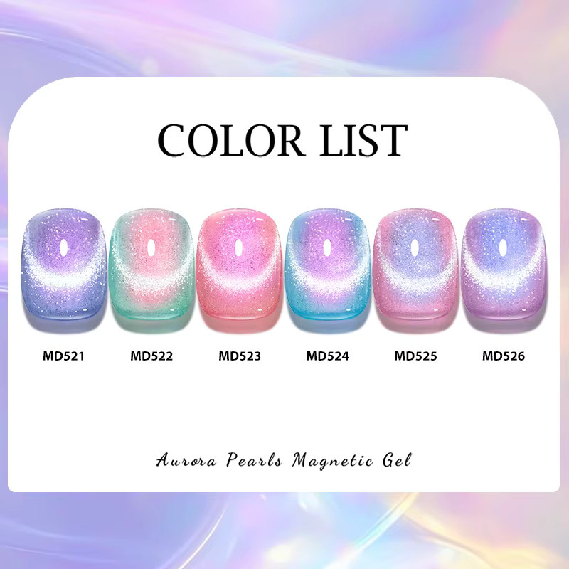 MERUIOO Nagellack, Magnetischer Katzenauge-Effekt, 8 ml, Schimmernd - Bild 5