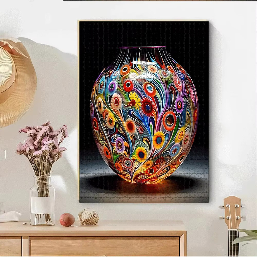 AZNM 3D-Marmor-Mosaik-Vasen-Puzzle, 1.000 Teile, Bunt / Mehrfarbig - Bild 2
