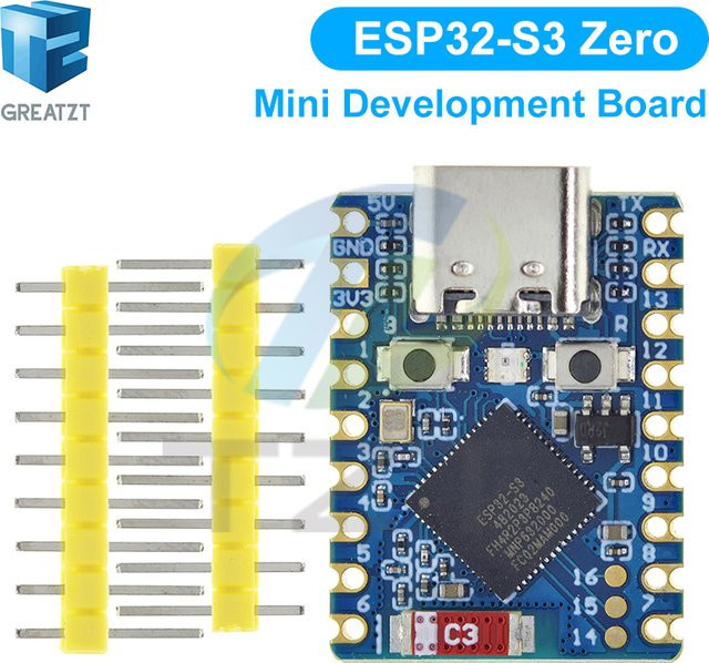 GREATZT ESP32-S3-Zero Mini-Entwicklungsboard mit WiFi und Bluetooth in Blau - Bild 1