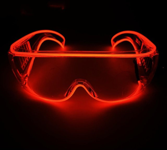 Yiran glasses leuchtende Brille, Vollrand, rechteckig, Kunststoff, brown, Damen - Bild 1