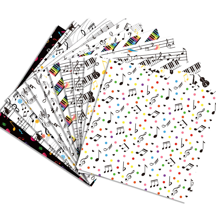 Washi Tape mit süßem Musiknoten-Cartoon-Design in Multicolour für Scrapbooking und DIY-Bastelarbeiten - Bild 2