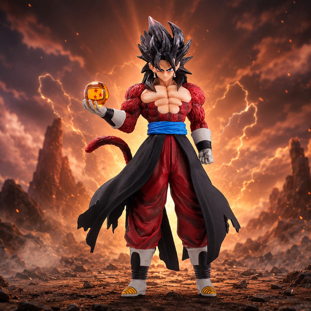 Bandai Dragon Ball Super Saiyan Actionfigur, Modell Statue, Desktop-Ornament - Bild 1