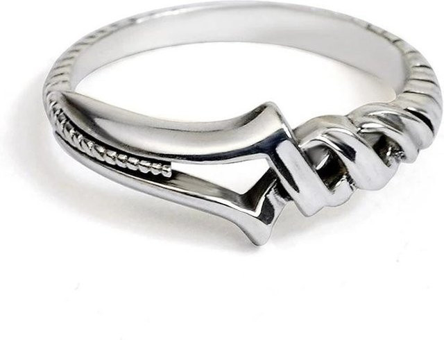 Ring Anime Speer Von Longinus, Vintage, Weiß, Metall, Damen - Bild 1