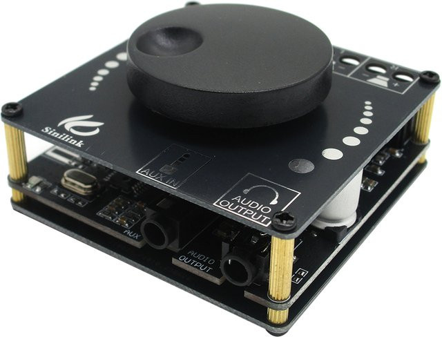 GXTH Digitaler Stereo-Verstärker XY-AP50L mit Bluetooth 5.0, 50 W + 50 W Dual Channel, USB und 3,5 mm AUX in Schwarz - Bild 1