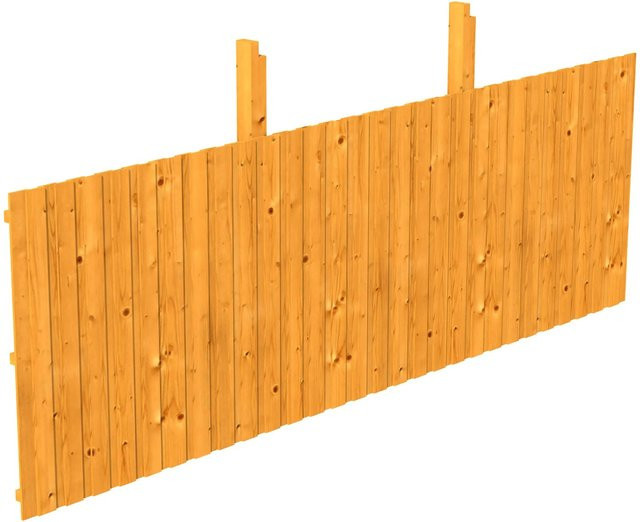 Skan Holz Rückwand Deckelschalung aus Fichte in Eiche hell, B/H: 550 x 180 cm - Bild 1