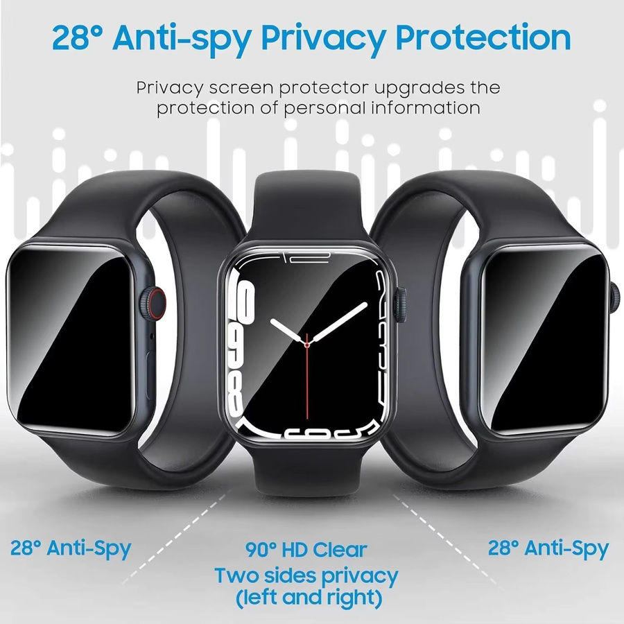 Apple Displayschutzfolie Hydrogel, Schwarz, Unisex - Bild 4
