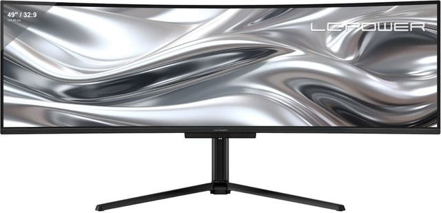 LC Power Curved Gaming-Monitor LC-M49QCO mit 49 Zoll QD-OLED-Display, DQHD 5K Auflösung, 144 Hz und 0,03 ms Reaktionszeit, Schwarz - Bild 1