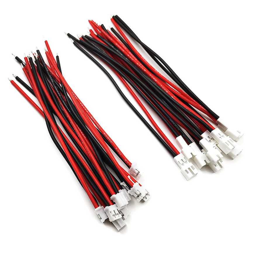 2 Paar weiche Silikon JST-PH Stecker- und Buchsen Kabel in Rot, Länge: 10 cm, passend für Batterie JJRC H36 H67 Blade Inductrix E010 - Bild 2