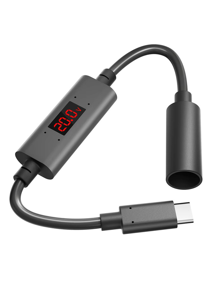 Starlink Mini USB-C-Adapter mit Strom- und Spannungsanzeige, wasserdichter DC-zu-USB-C-Konverter in Schwarz - Bild 6
