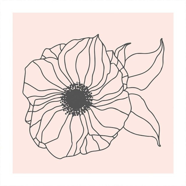 May&Berry Stempel Blüte groß in Rosa, B/H: 4,5 x 4,5 cm aus Holz - Bild 1