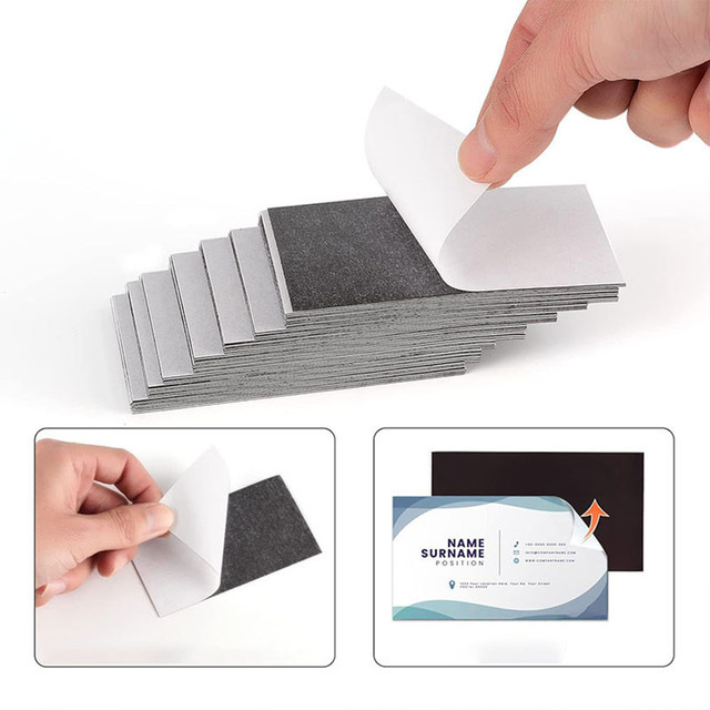 20 Stück flexible selbstklebende Magnetplatten für DIY-Projekte, Maße: 5,08 x 8,89 cm - Bild 1
