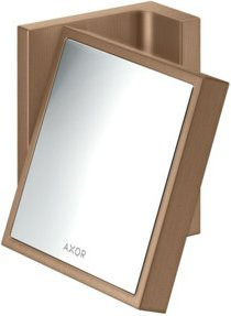 hansgrohe Axor Uni Rasierspiegel Rectangular in Brushed Red Gold zur Wandmontage - Bild 1