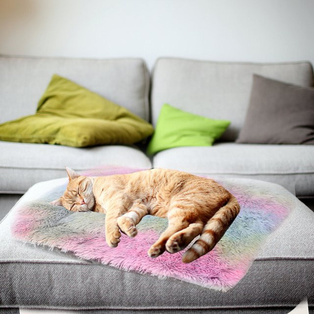 TOPINCN Katzenbett aus Textil in Grau
