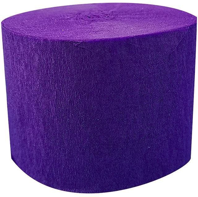 Yiran Furniture Origami Krepppapier in Lila für DIY Bastelarbeiten, Hochzeitsdekoration und Geschenkverpackungen, B: 4,5 cm, L: 25 m - Bild 1