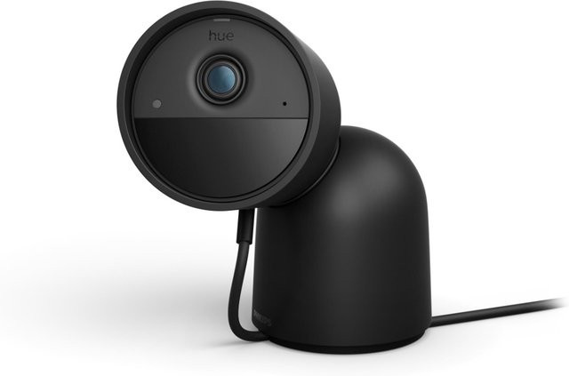 Philips Hue Secure kabelgebundene Überwachungskamera mit Standfuß Schwarz - Bild 2