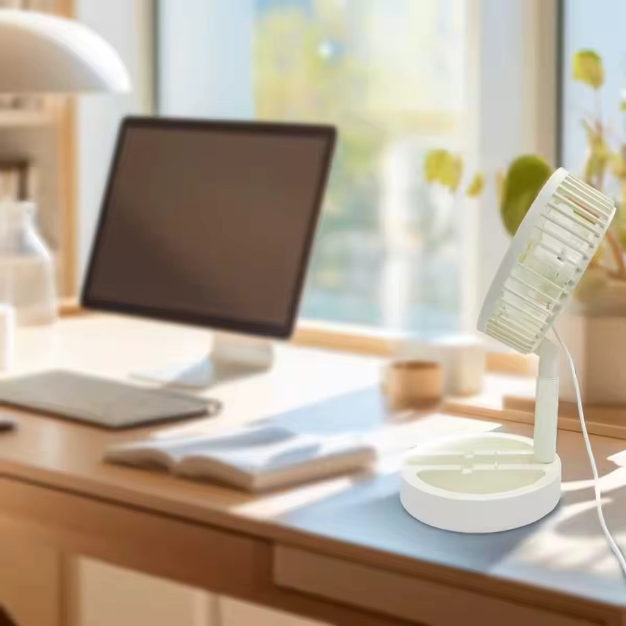 Lenovo USB Desktop-Ventilator, leiser tragbarer Ventilator für Büro und Wohnheim, Schwarz oder Weiß - Bild 2