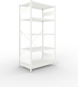 META Steckregal CLIP 230 in Grau mit 5 Böden, B/T/H: 200 x 100 x 60 cm - Bild 1