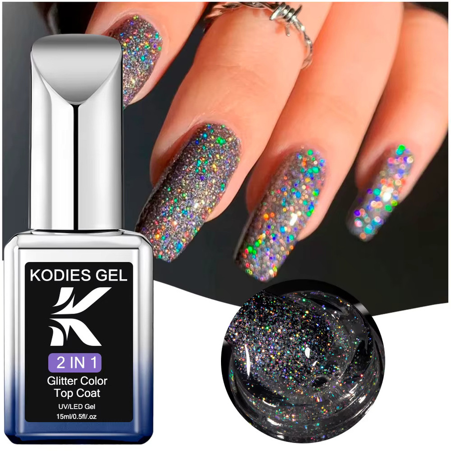 Kodies Nagellack, Silber, Matt - Bild 3