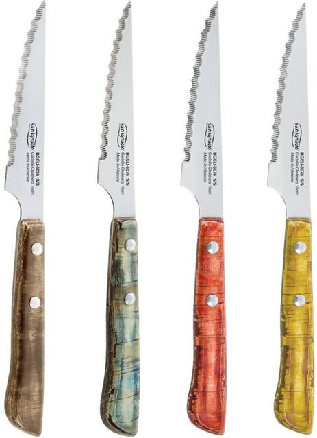 SAN IGNACIO Steakmesser-Set EVERGREEN, 4-teilig, Edelstahl, bunt - Bild 1
