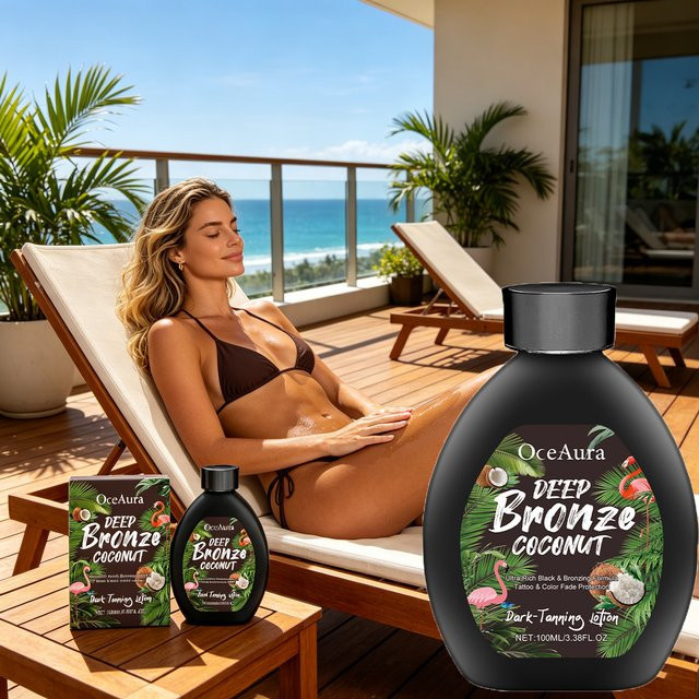 OceAura Bräunungscreme mit Kokosöl, 100 ml - Bild 1
