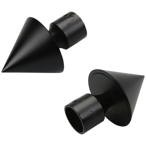 LIEDECO Endstück für Stäbe, Kegelform, Schwarz, 20 mm - Bild 2