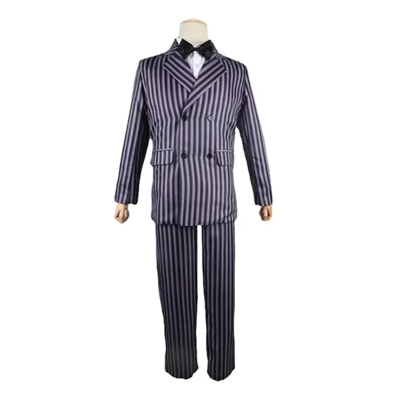ZOBOTT Die Addams Family Gomez Addams Cosplay Kostüm, Schwarz - Bild 3