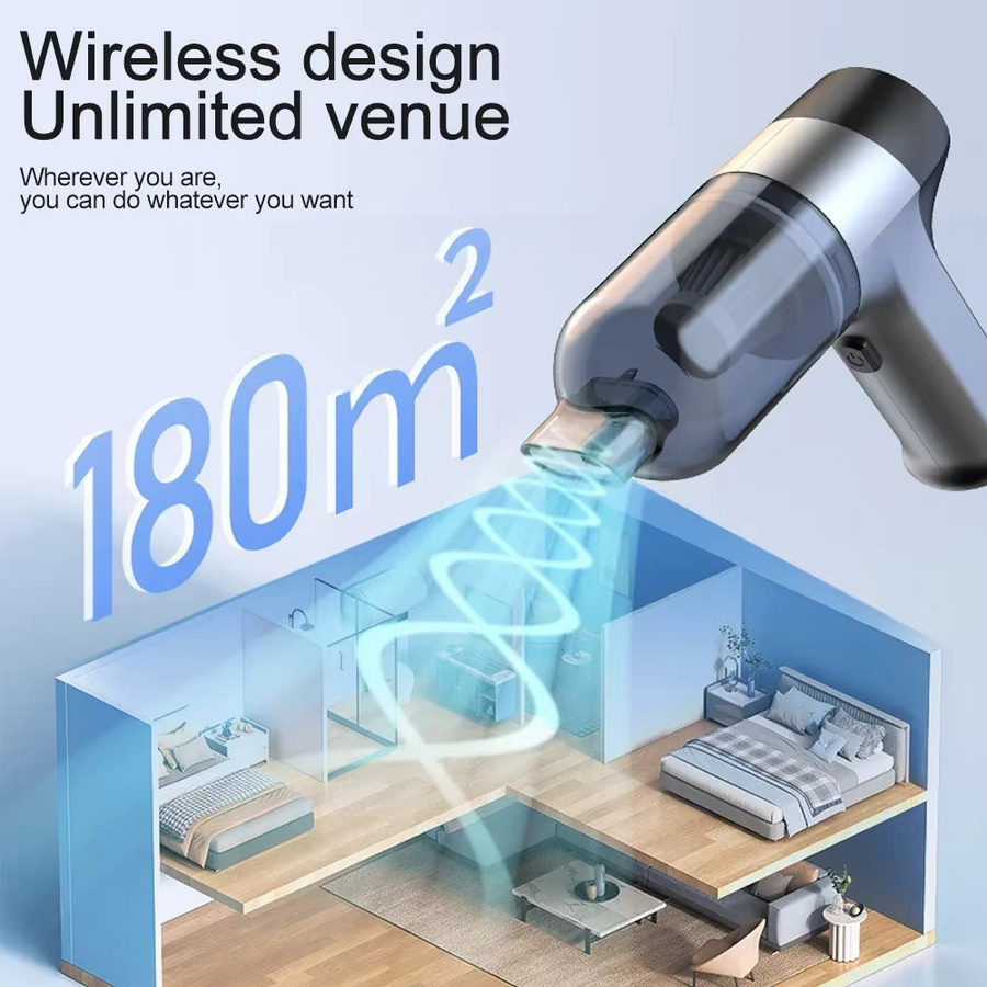 SUITU 4-in-1 Kabelloser Handstaubsauger mit starker Saugkraft für Auto und Zuhause, wiederaufladbar - Bild 2