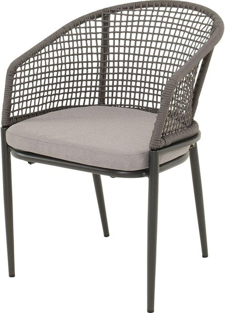 Lesli Stuhl Kioto Modern Grau H: 77 cm, B: 56 cm, T: 62 cm - Bild 1