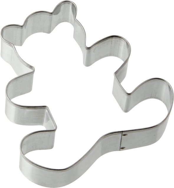 Zenker Ausstecher Teddybär aus Metall, Farbe: Silber, B/B/B: 7,5 x 7,5 x 7,5 cm - Bild 1