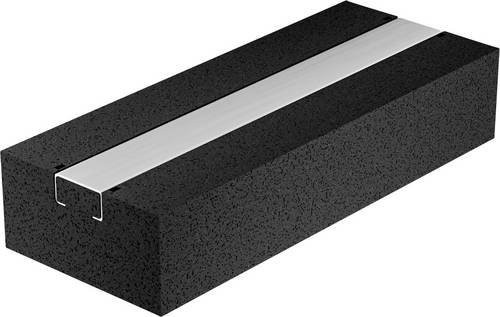 KOPOS PPS1 L30_GZM Standfuß Kabelrinnenstütze in Schwarz, B: 25 cm, H: 5 cm, T: 10 cm - Bild 1