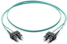 Corning LWL-Patchkabel SC/SC OM3 50/125 in Türkis, Länge: 2 m - Bild 1