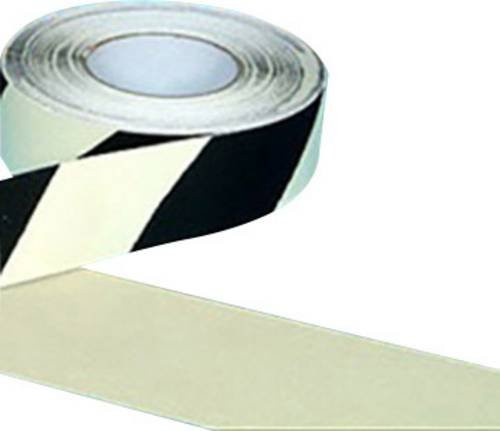 B-Safety AR226050 Antirutschbelag langnachleuchtend in Schwarz und Weiß, Breite: 5 cm, Länge: 18,3 m - Bild 1