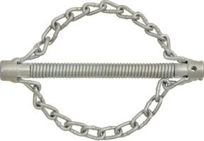 KS Tools Kettenschleuderkopf aus Stahl in Silber mit 2 glatten Ketten Ø45mm und Ø22mm - Bild 1
