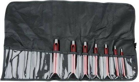 KS Tools 129.2108 Locheisen-Set aus Stahl in Rot - Bild 1