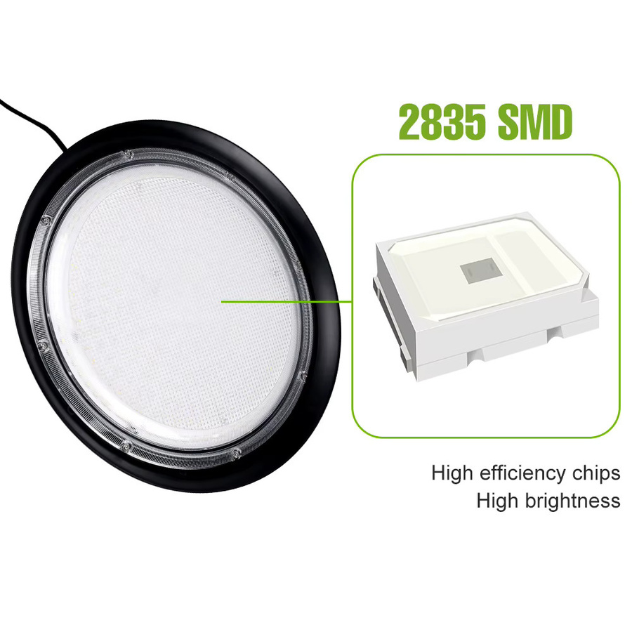250 W LED Pflanzenlampe mit Vollspektrum für Gewächshaus, Hydrokultur und Zelt, Schwarz - Bild 3