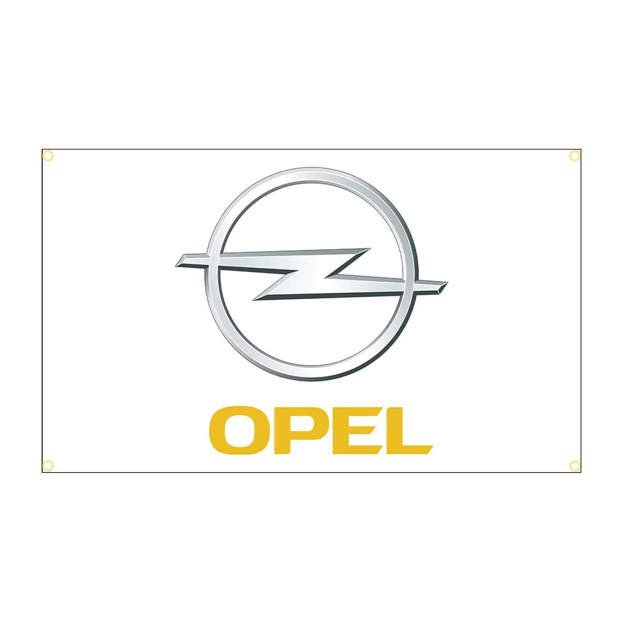 FLAGDOM Opels-Flagge aus Polyester als Wandteppich für Motorsport-Fans, Mehrfarbig, Breite: 60 cm, Höhe: 90 cm - Bild 3