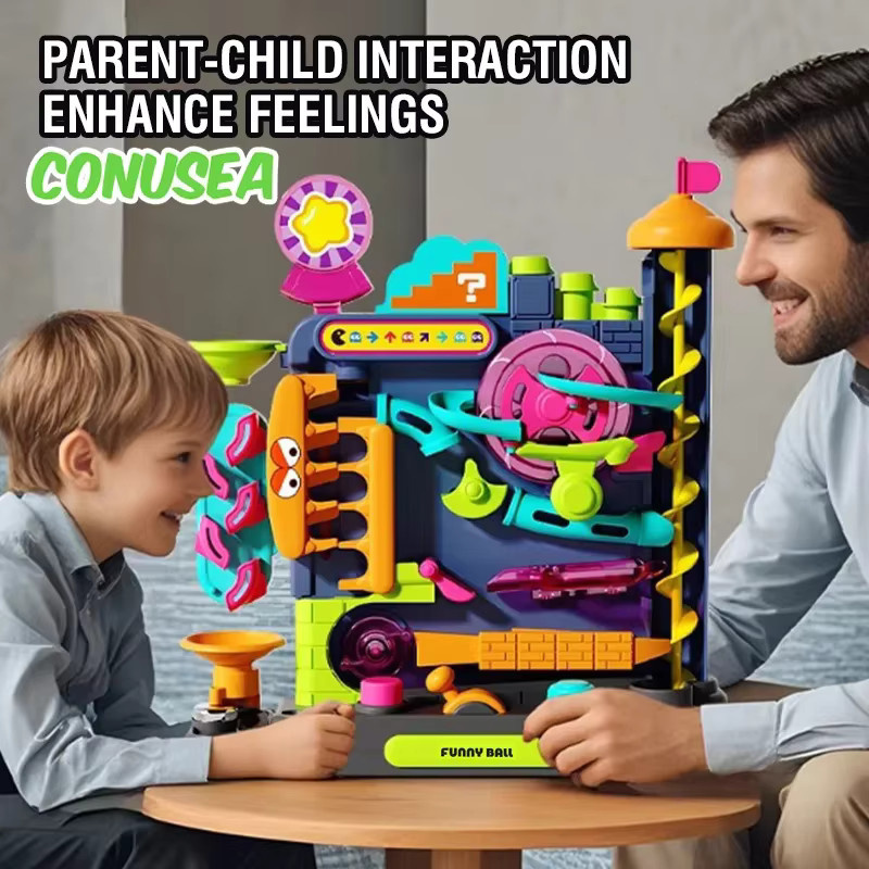 CONUSEA Murmelbahn-Bauspielzeug, Labyrinth-Kugelspiel, Montessori-Spielset - Bild 3