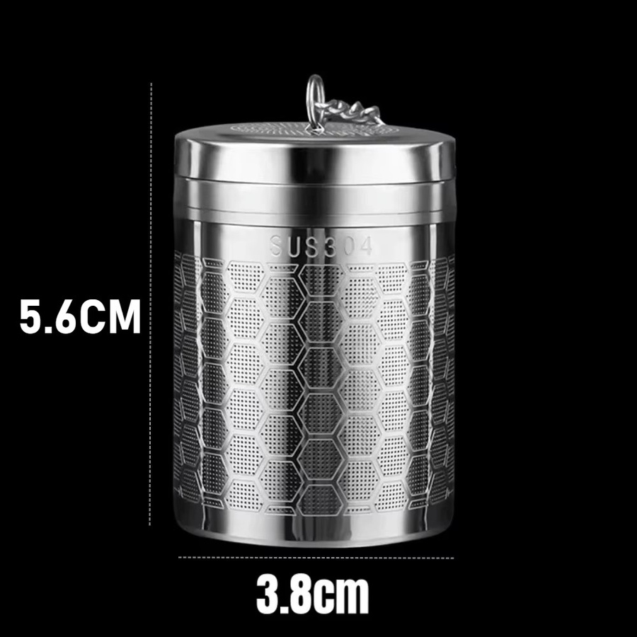 FEB.WIND Tee-Infuser aus Edelstahl in Silber mit feinem Netz als Tee-Wasser-Separator und Teefilter für Teekanne und Tasse - Bild 5