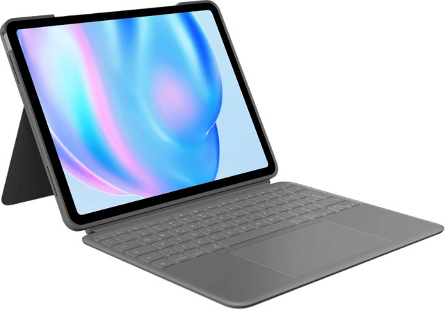 Logitech Combo Touch Tastaturhülle für Apple iPad Air 13 Zoll in Grau mit Bluetooth-Verbindung - Bild 1