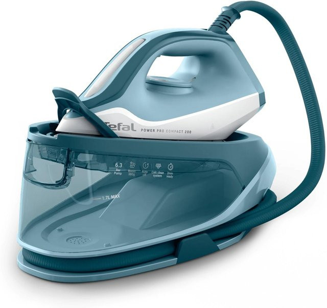 Privileg Power Pro Compact Dampfbügelstation SV6212 in Blau mit Anti-Calc-Funktion - Bild 1