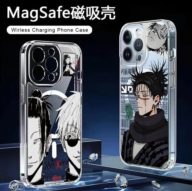 MagSafe Magnetische Handyhülle Jujutsu Kaisen Gojo Choso für iPhone 17 16 15 14 13 12 11 Pro Max Plus X Xs XR SE Transparent - Bild 1