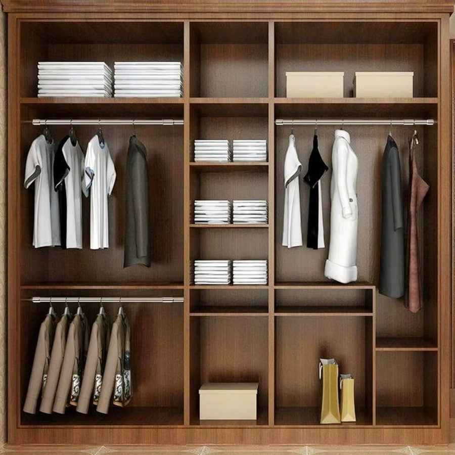 Verstellbare Teleskop-Gardinenstange aus Edelstahl in Silber für Haushalt und Kleiderschrank - Bild 3